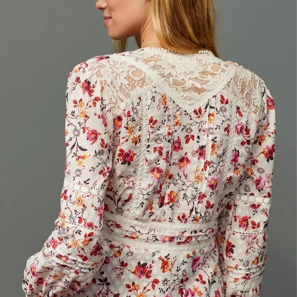 Anthropology floral blouse NWT - Picture 3 of 15